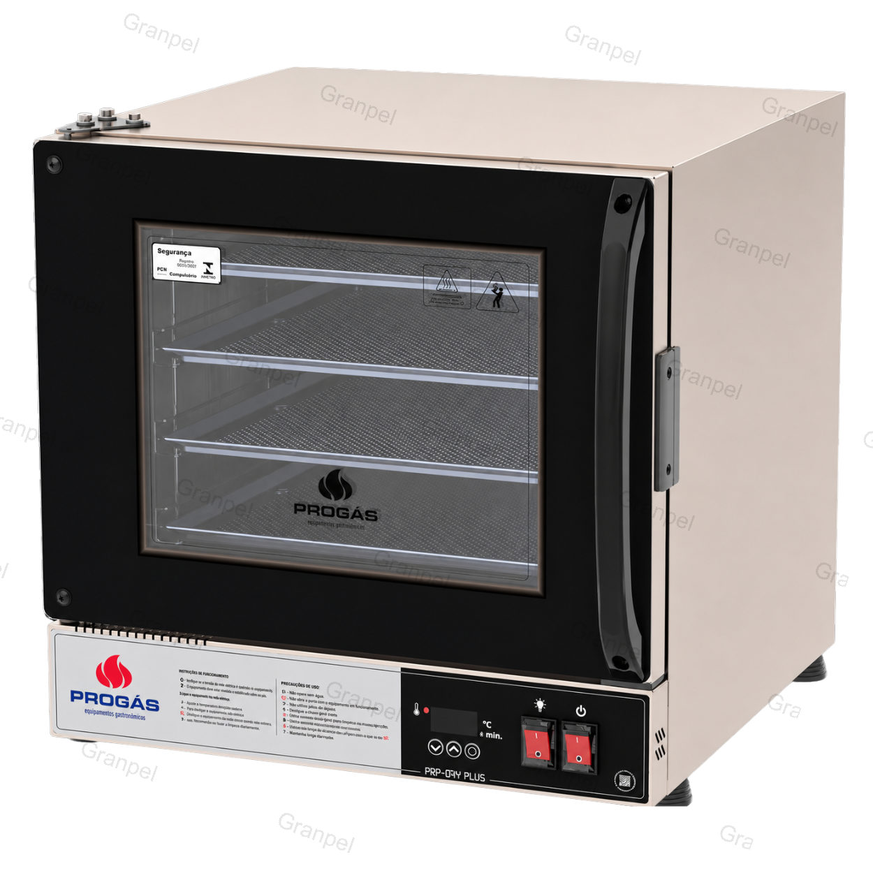 FORNO TURBO ELÉTRICO PRETO - PROGÁS