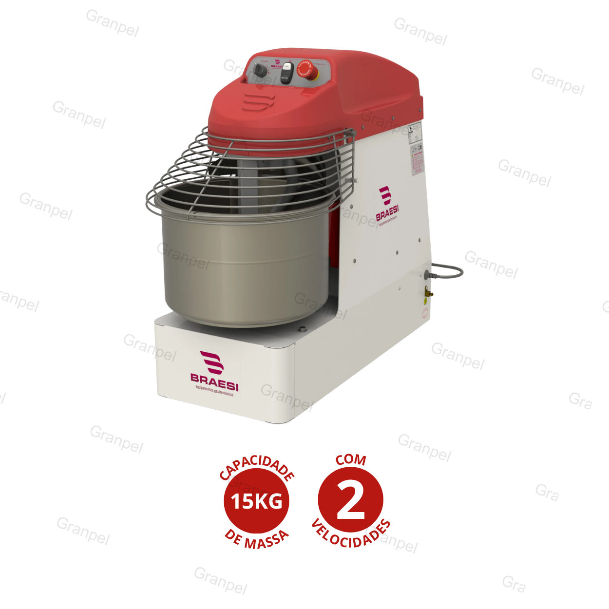 MASSADEIRA ESPIRAL AES 15KG - BRAESI 2