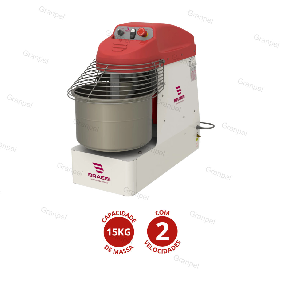 MASSADEIRA ESPIRAL AES 15KG - BRAESI 2