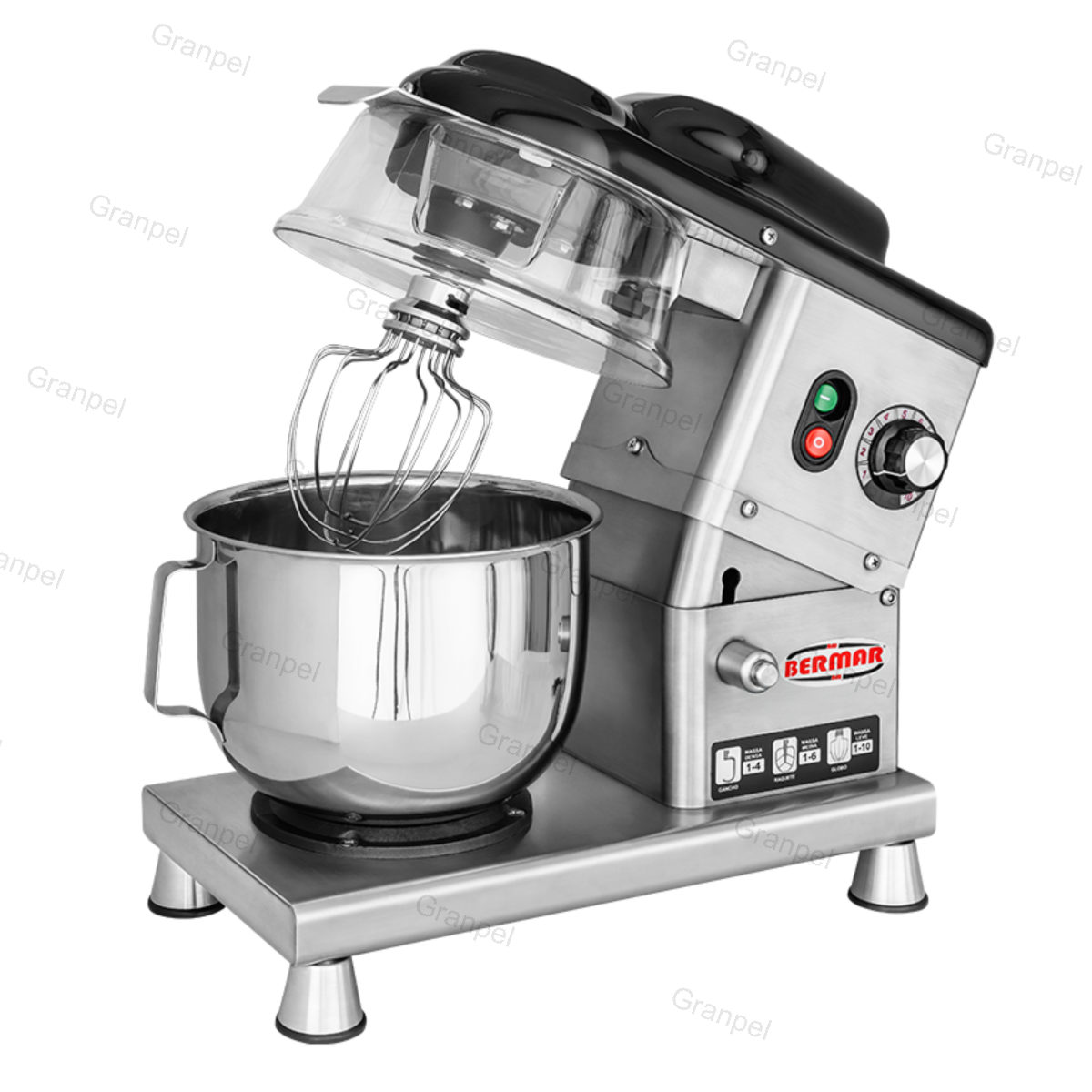 BATEDEIRA PLANETÁRIA INOX 5L - BERMAR 2