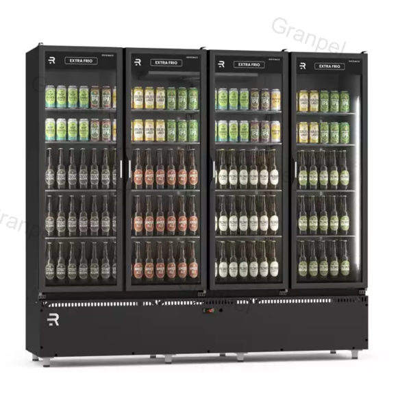 CÂMARA FRIA EXPOSITORA EXTRA FRIO 4P PR/PR 220V