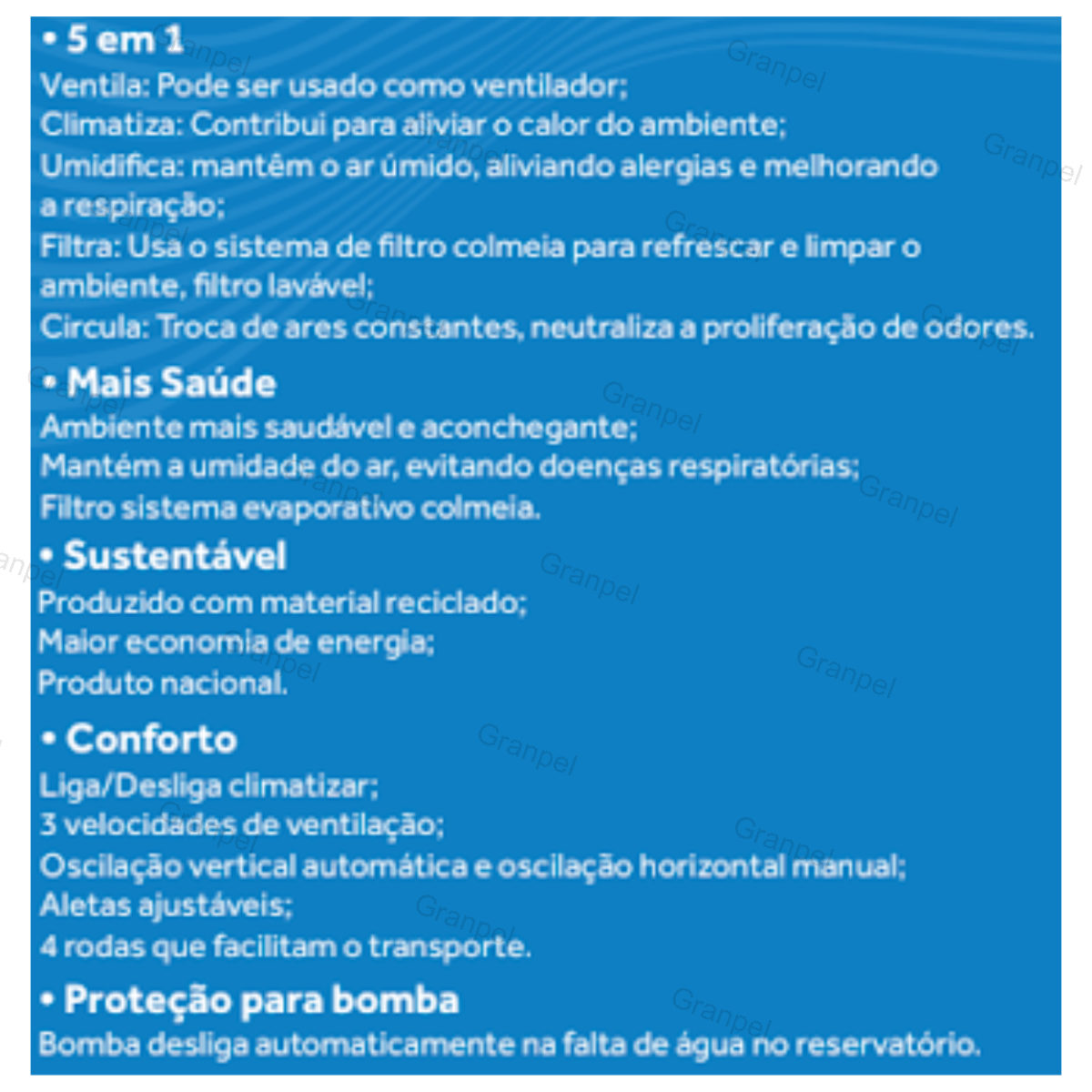 CLIMATIZADOR 70 LITROS 210W. 127V. VENTISOL 3