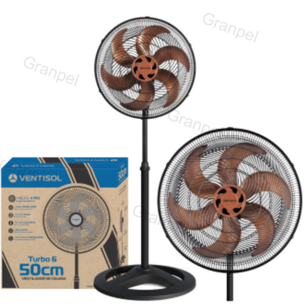 VENTILADOR PEDESTAL OSCILANTE TRON 127V 50CM PRETO