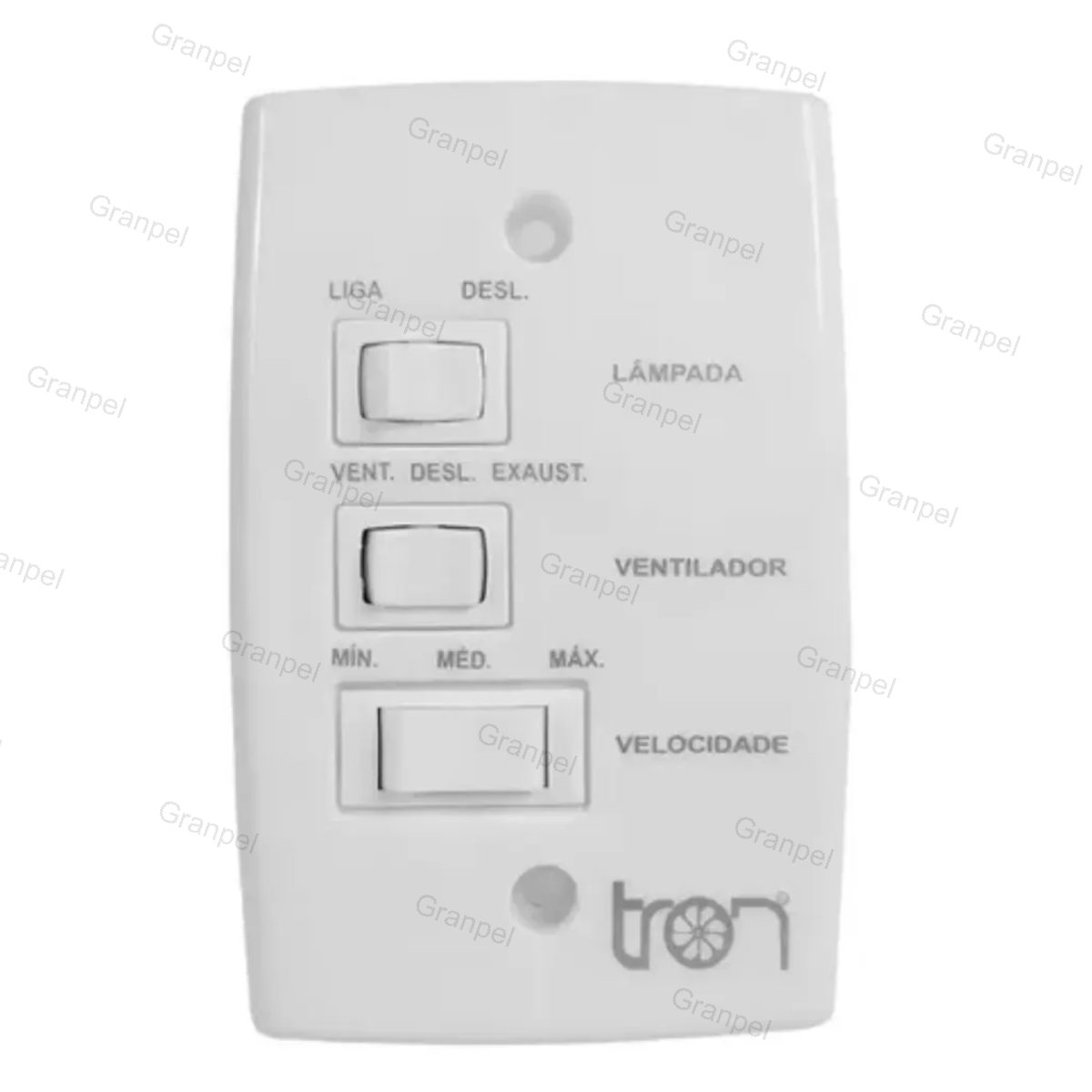 VENTILADOR TETO TRON MARBELLA PRETO 127V 3
