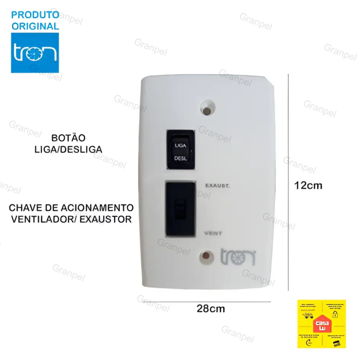 VENTILADOR/EXAUSTOR TRON AXIAL IND BIVOLT 300MM GRAFITE 2
