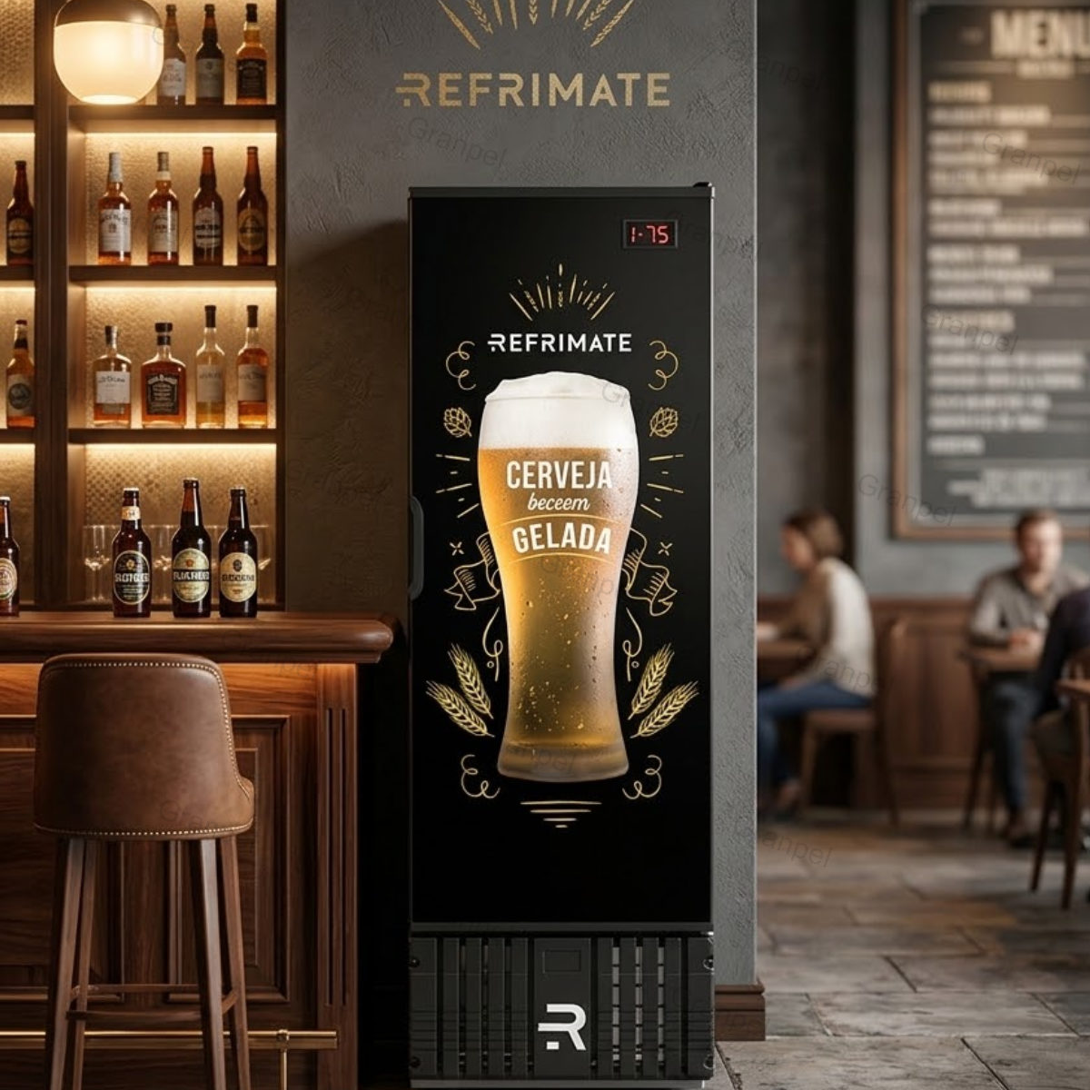 CERVEJEIRA PORTA SÓLIDA 570LT C/ ADESIVO 220V REFRIMATE 2