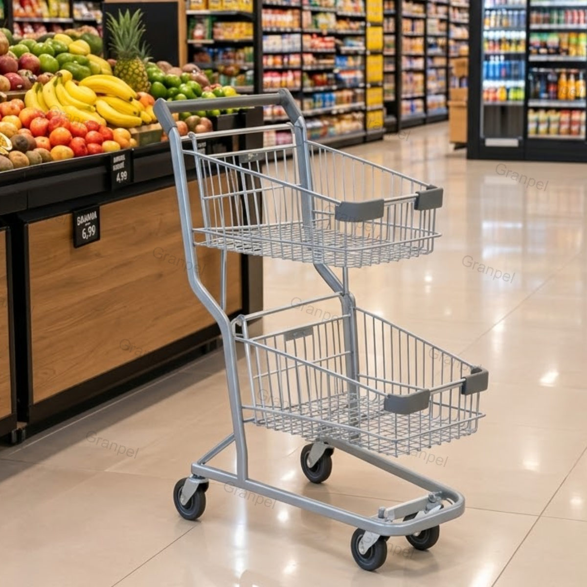 CARRINHO DE COMPRAS 50LTS DUPLO 2
